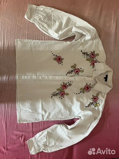 Рубашка женская белая летняя