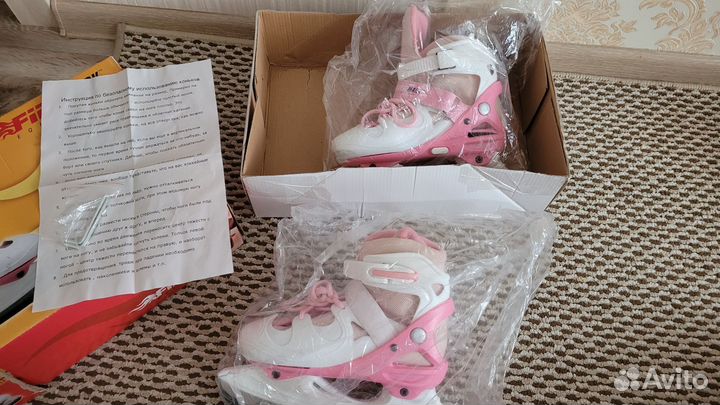 Коньки для девочки 33-37 размер