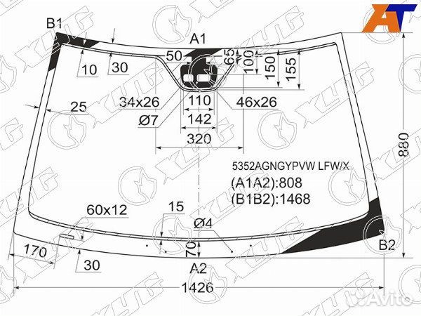 Стекло лобовое mercedes-benz C-class