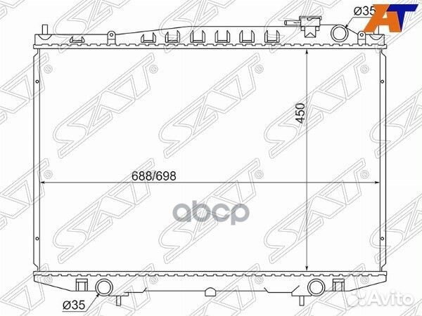 Радиатор Nissan Cedric 99-04 / Datsun 97-02