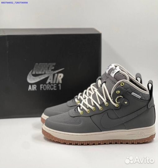 Кроссовки Nike Air Force 1 Duckboot (с мехом) (Арт.23481)