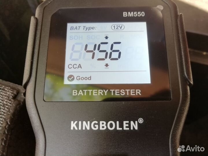 Тестер аккумуляторных батарей kingbolen BM550