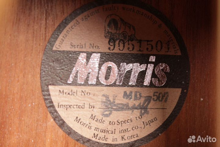 Morris MD-507 Korea Акустическая Гитара