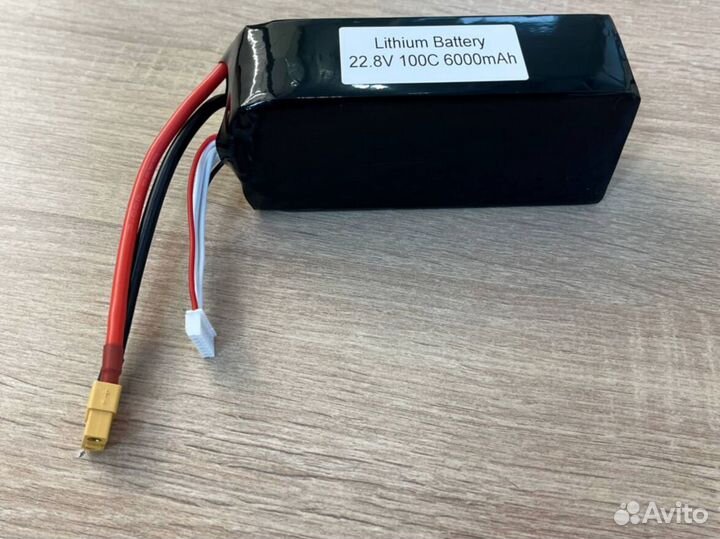 Аккумулятор для FPV дрона ZEE 6000mAh 6S100C XT60