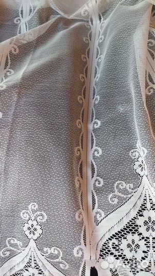 Тюль пакетом на большое окно