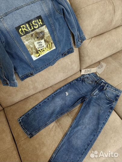 Костюм джинсы и джинсовка choupette 116