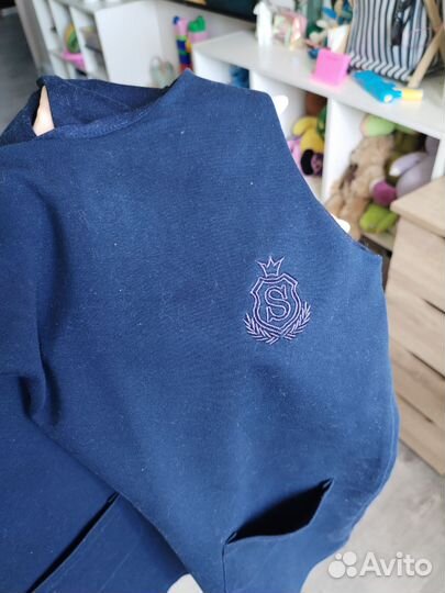 Школьный сарафан,водолазка,блузка для двойни 2 шт