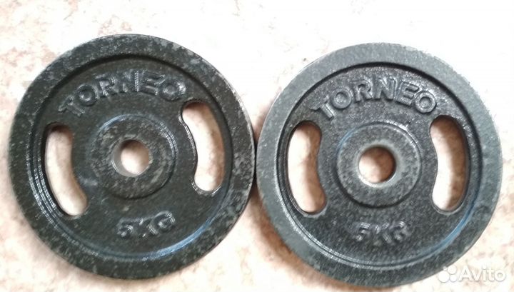 Диски блины для штанги 5 кг Torneo