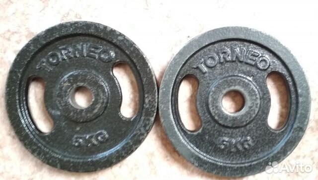 Диски блины для штанги 5 кг Torneo