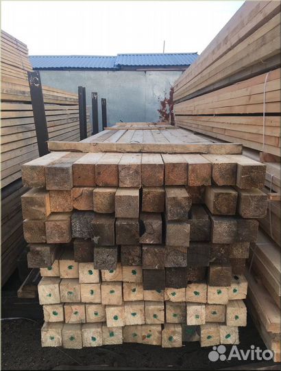 Брус обрезной ест. вл. 150х150х6,0 хвоя 3-4 сорт