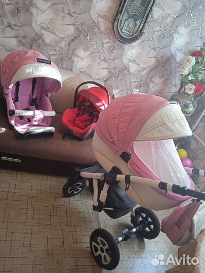 Коляска 2 в 1 + авто люлька от 0 мес