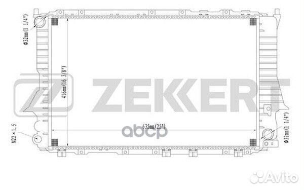 Радиатор охлаждения двигателя Audi 100 92- A6