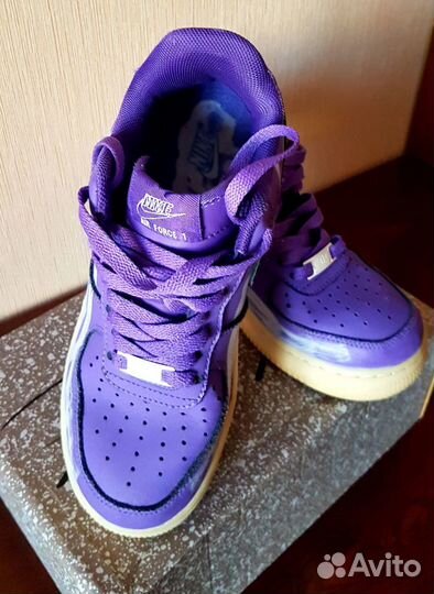 Кроссовки Nike air force 1 skeleton purple (36/23с