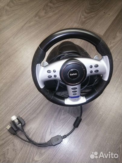 Игровой руль с педалями для пк