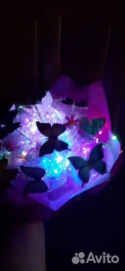 Букет светящийся из бабочек