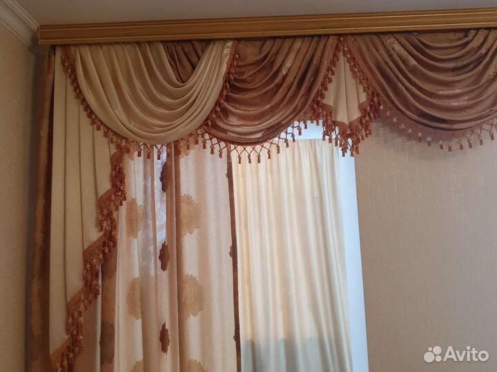 Ламбрекен 6 метров, шторы