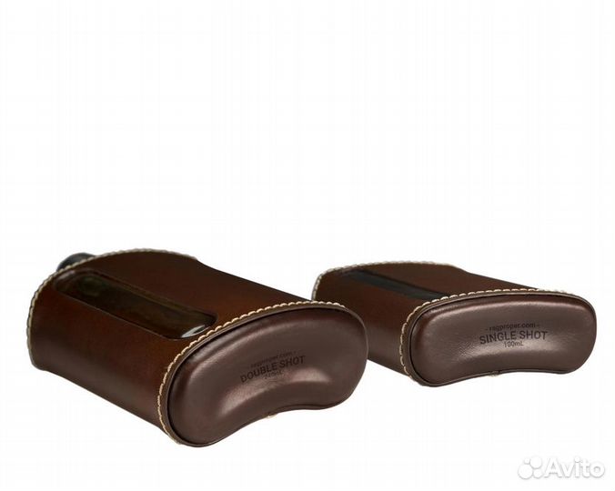 Фляга стекло/кожа