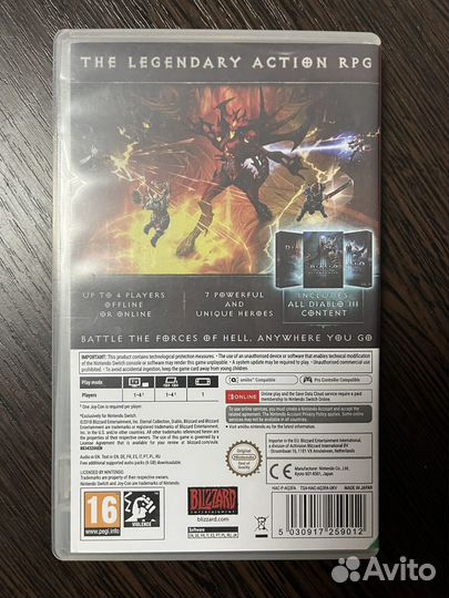 Diablo 3 nintendo switch
