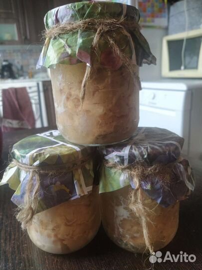 Тушенка из филе домашнего мяса бройлера халяль