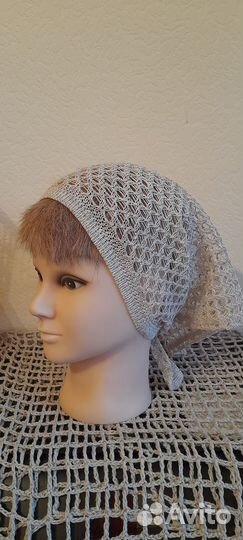 Косынка трикотажная лен