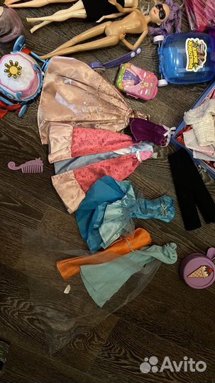 Куклы пакетом много игрушки для девочки