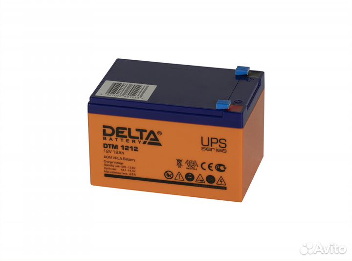 Аккумуляторная батарея Delta DTM 1212 (12V / 12Ah)