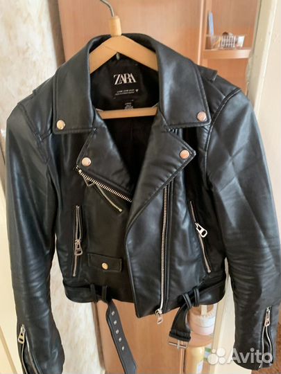 Куртка кожаная женская xs Zara