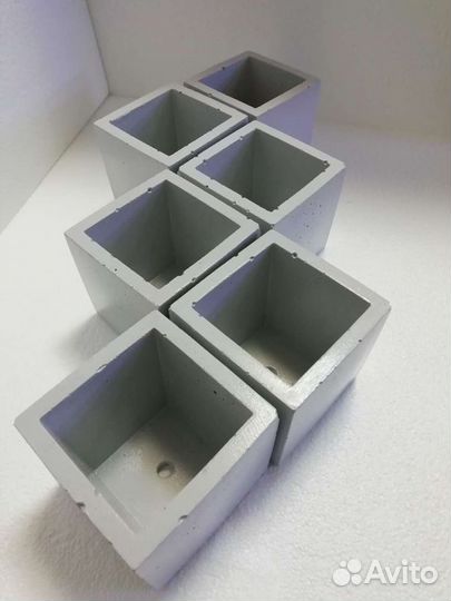 Цементные, бетонные кашпо-заготовки для творчества