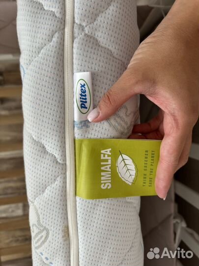 Plitex Матрас в кроватку, Беспружинный, 60х120 см