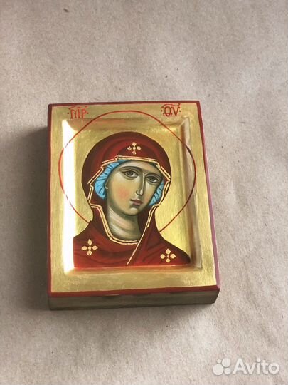 Икона рукописная Богородицы