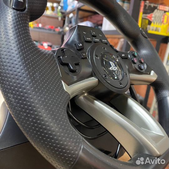 Руль игровой с педалями hori Racing Wheel apex