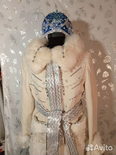 Кокошник для Снегурочки взрослый/детский