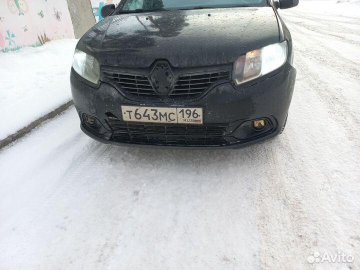 Бампер передний рено логан 2, левая передняя крыла