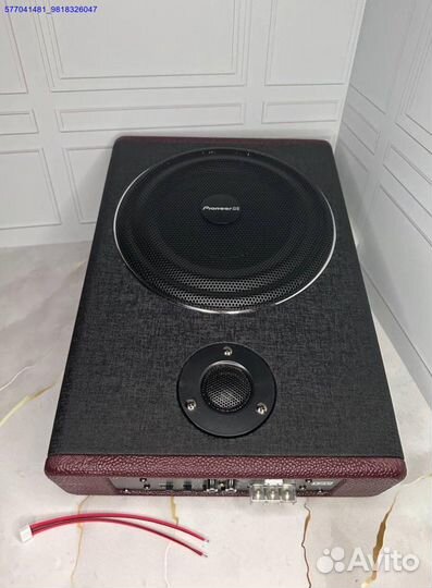 Новый активный сабуфер Pioneer 801A 2000W 20x13 см