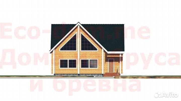 Проект дома из бруса 12х11 № эд-30