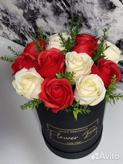 Букет из мыльных роз