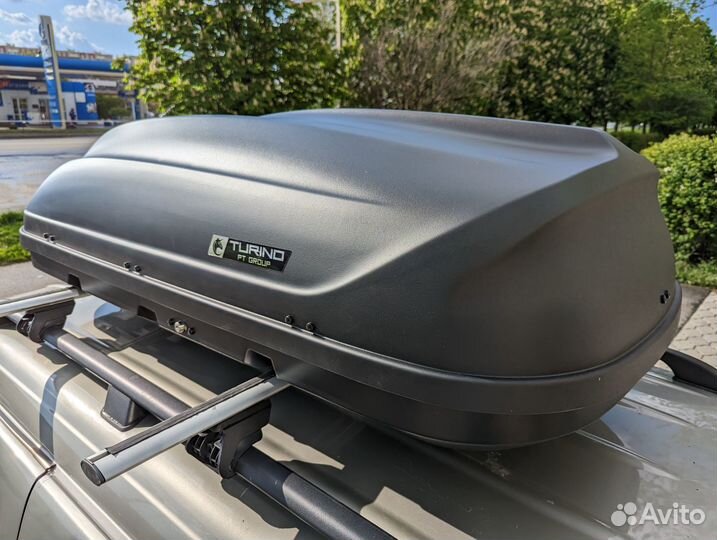 Автобокс на крышу Турино 410л, 177х46х81, черный