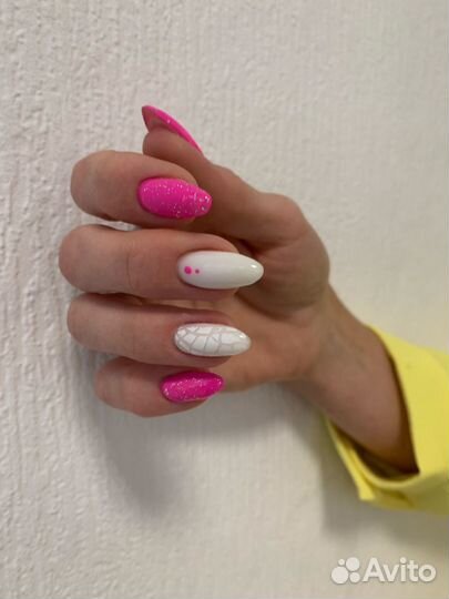 Наращивание, маникюр аппаратный, педикюр пальчики