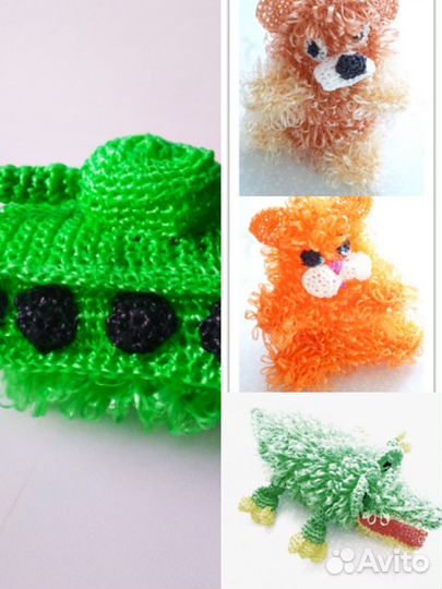 Мочалки игрушки ручной работы