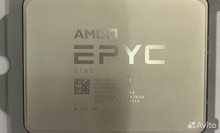 AMD epyc 7T83 64 core 2.45-3.5Ghz аналог epyc 7763
