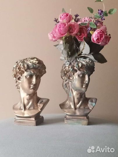 Вазочка голова Давида декор интерьера