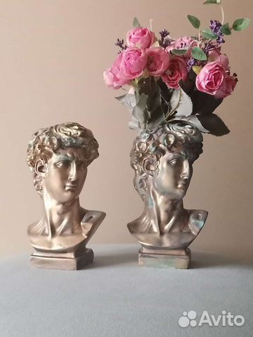 Вазочка голова Давида декор интерьера