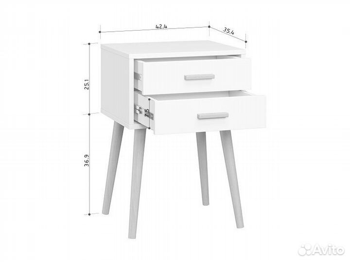 Тумба прикроватная Ивейн-3 Double Scandi Simple