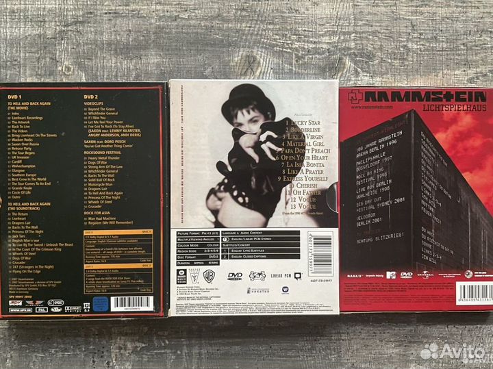 DVD музыка: Depeche Mode, Oasis, Madonna,Rammstein