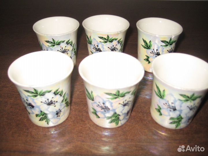 Стопочки фарфоровые времен СССР 6 штук