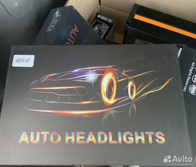 Светодиодные лампы led h7 с линзой