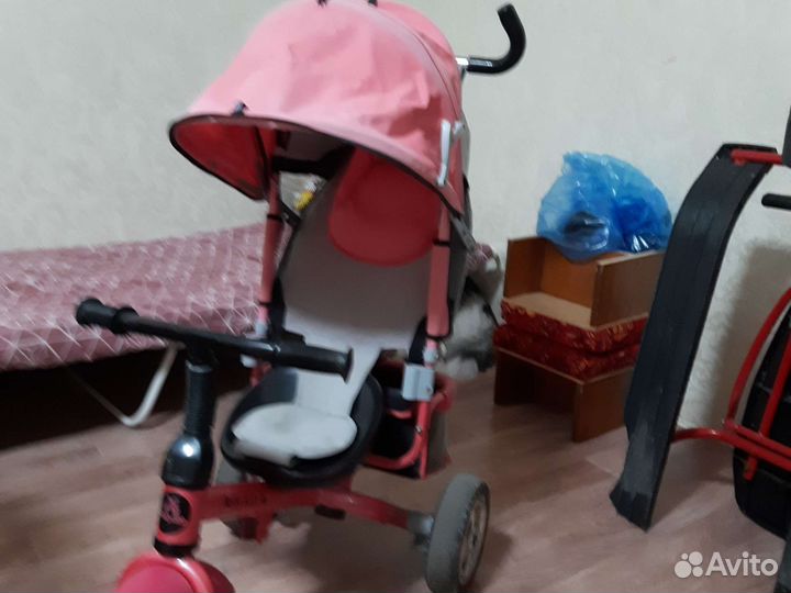 Детский велосипед с ручкой бу