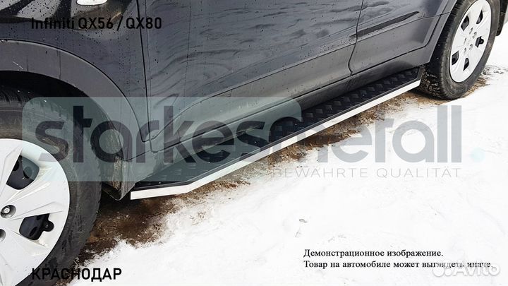 Пороги подножки Infiniti QX56 / QX80 TOR