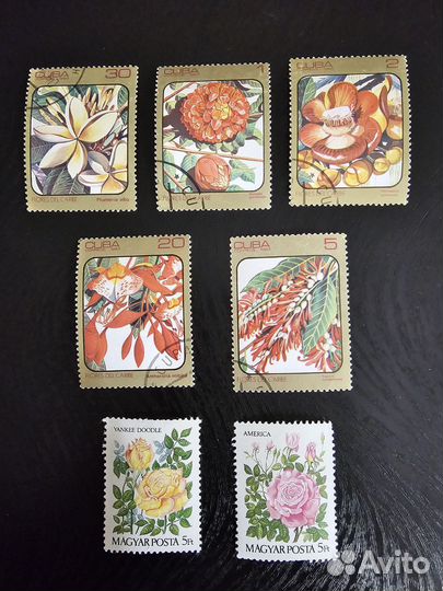 Марки Цветы