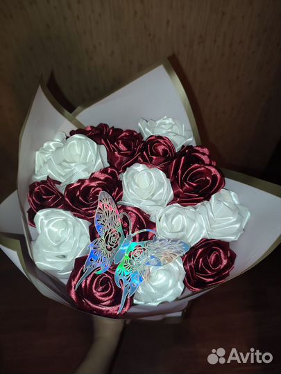 Букет из атласных лент